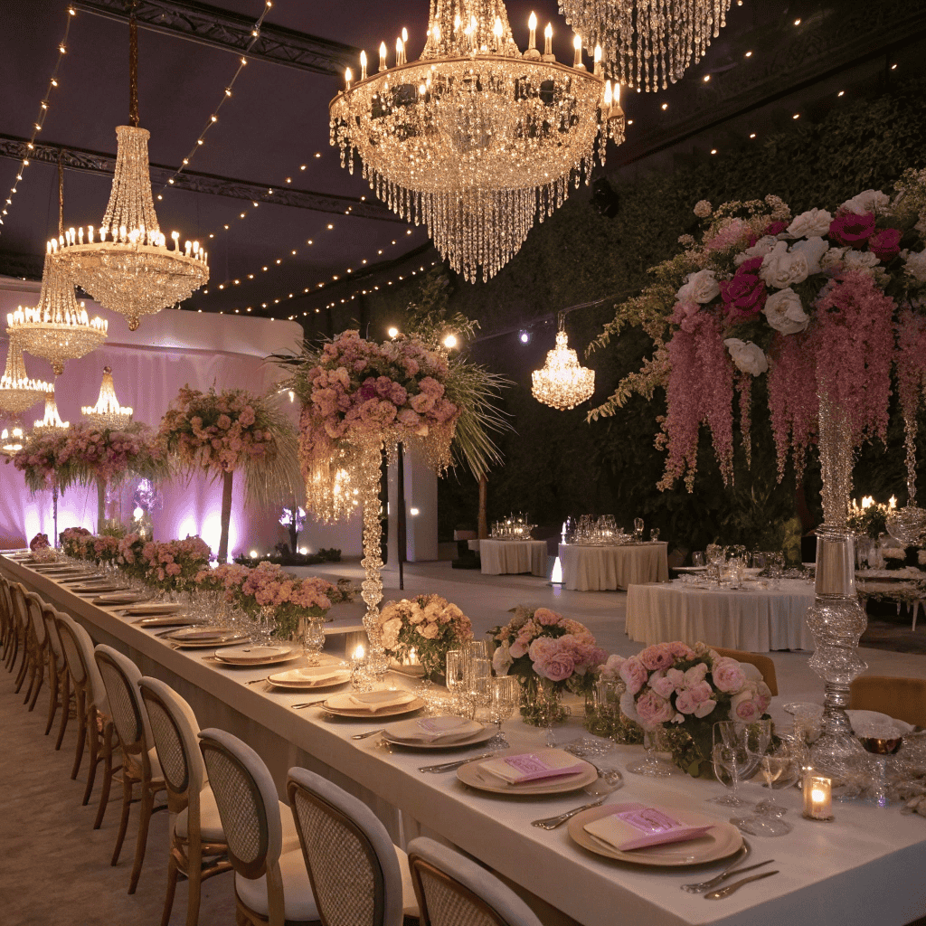 Elegant bridal shower styling